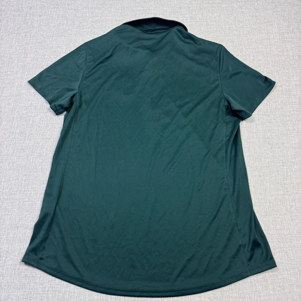 Puma Golf Polo Shirt Burnt Store Marina‎ Womens Medium Green Short Sleeve
